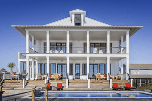 a big house with a pool