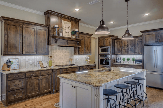 well-polished countertops